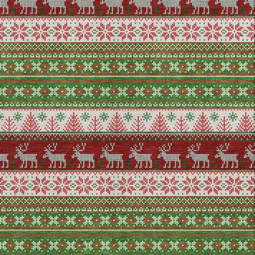 Green Ivory And Red Animal Print Washable Indoor Outdoor Area Rug Photo 3