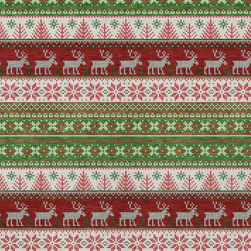 Green Ivory And Red Animal Print Washable Indoor Outdoor Area Rug Photo 3