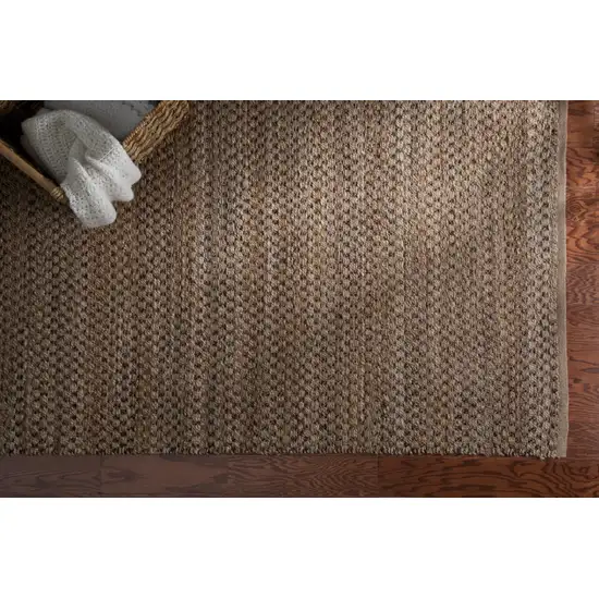 Green Jute Hand Woven Area Rug Photo 8