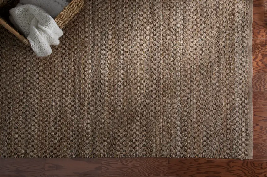 Green Jute Hand Woven Area Rug Photo 8