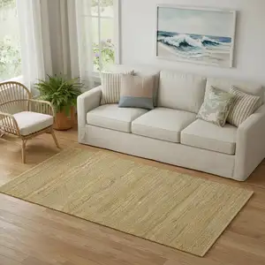 Photo of Green Jute Hand Woven Area Rug