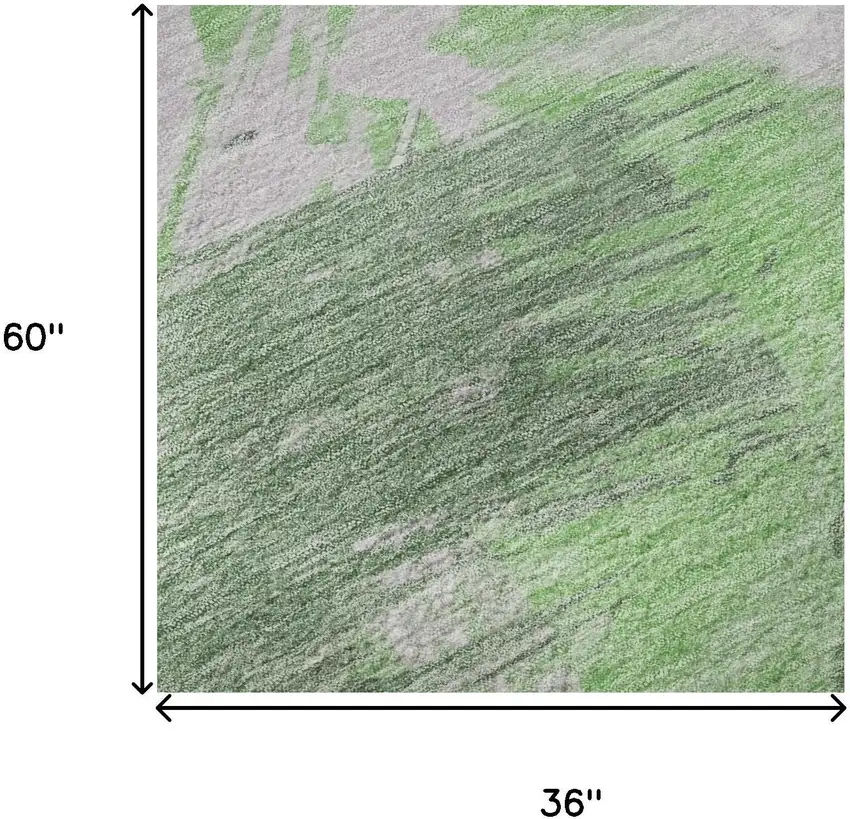 Green Lavender And Ivory Abstract Washable Area Rug With UV Protection Photo 9