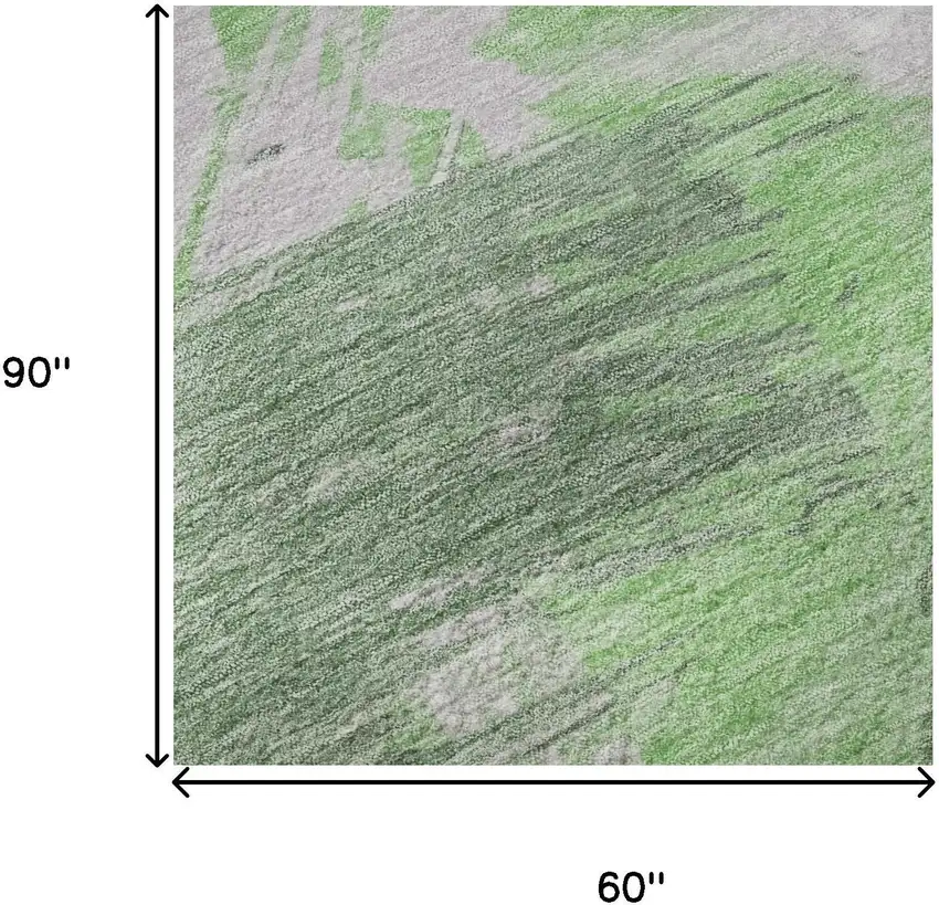 Green Lavender And Ivory Abstract Washable Area Rug With UV Protection Photo 8