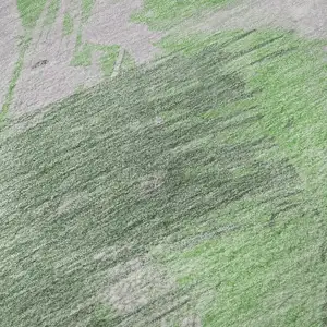 Photo of Green Lavender And Ivory Abstract Washable Area Rug With UV Protection