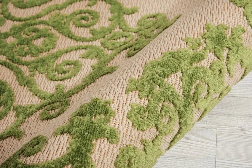 Green Medallion Indoor Outdoor Area Rug Photo 4