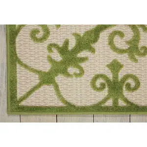 Photo of Green Medallion Indoor Outdoor Area Rug