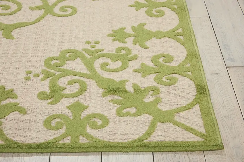 Green Medallion Indoor Outdoor Area Rug Photo 2
