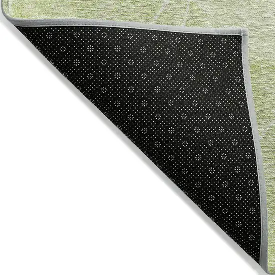 Green Mint Green And Ivory Geometric Washable Indoor Outdoor Area Rug Photo 2
