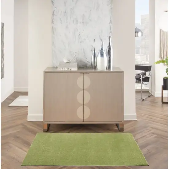Green Non Skid Indoor Outdoor Area Rug Photo 6