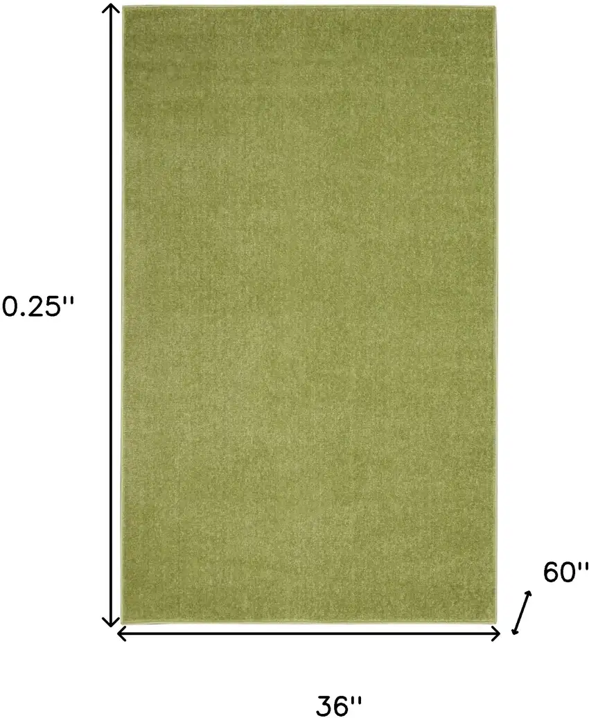 Green Non Skid Indoor Outdoor Area Rug Photo 5