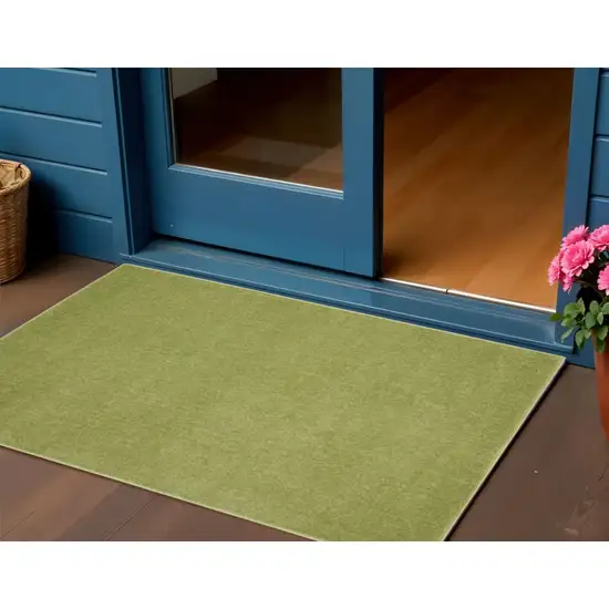 Green Indoor Outdoor Area Rug Photo 2