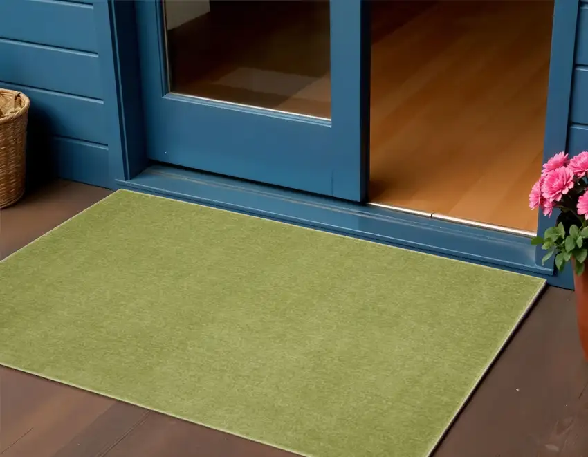 Green Indoor Outdoor Area Rug Photo 2