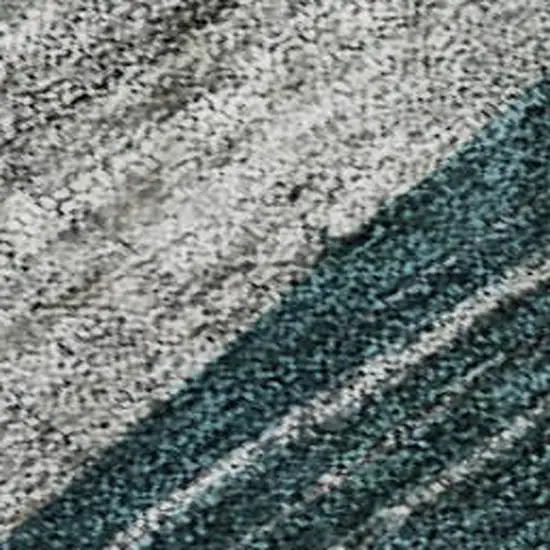 Green Orange Purple And Teal Abstract Geometric Washable Area Rug With UV Protection Photo 2