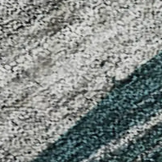 Green Orange Purple And Teal Abstract Geometric Washable Area Rug With UV Protection Photo 2