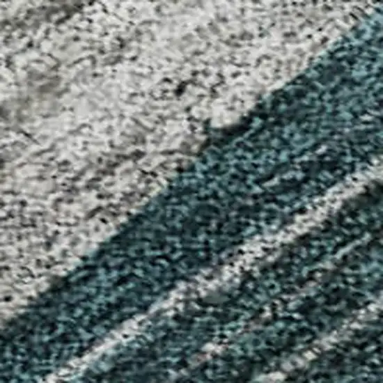 Green Orange Purple And Teal Abstract Geometric Washable Area Rug With UV Protection Photo 2