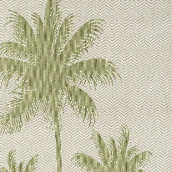 Green Palm Tree Indoor Outdoor Area Rug Photo 9