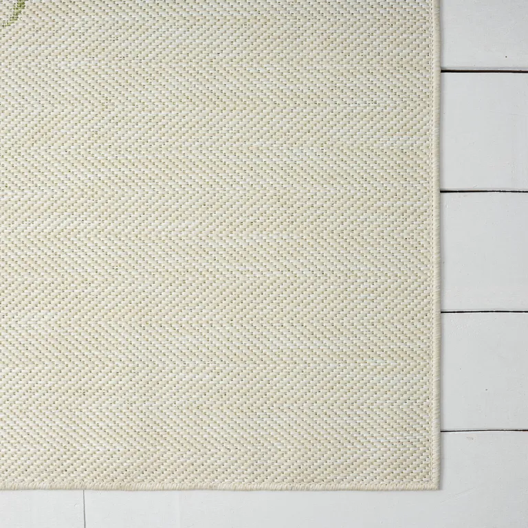 Green Palm Tree Indoor Outdoor Area Rug Photo 4