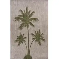 Photo of Green Palm Tree Indoor Outdoor Area Rug