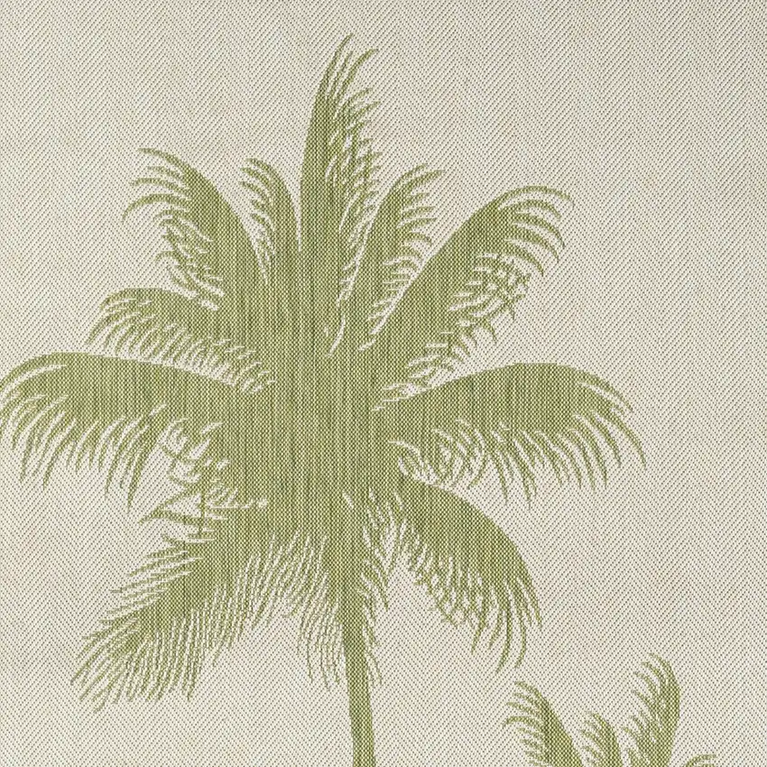 Green Palm Tree Indoor Outdoor Area Rug Photo 8