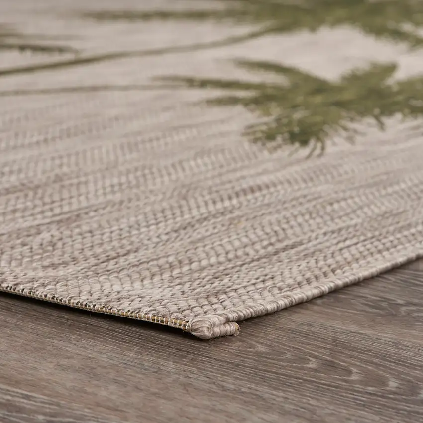 Green Palm Tree Indoor Outdoor Area Rug Photo 6