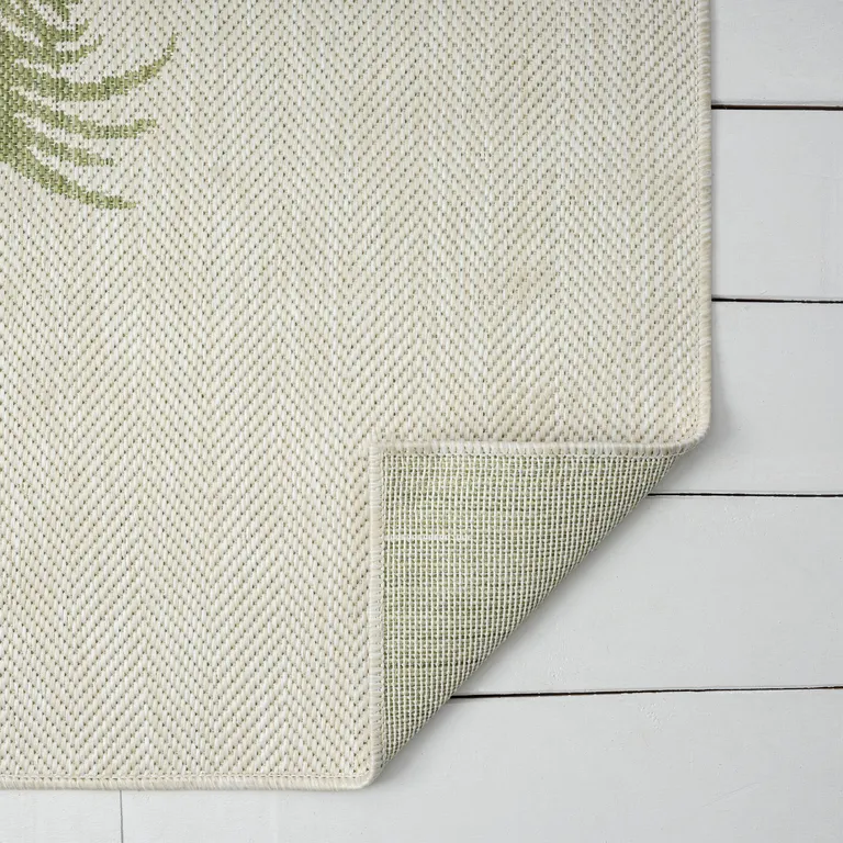 Green Palm Tree Indoor Outdoor Area Rug Photo 4