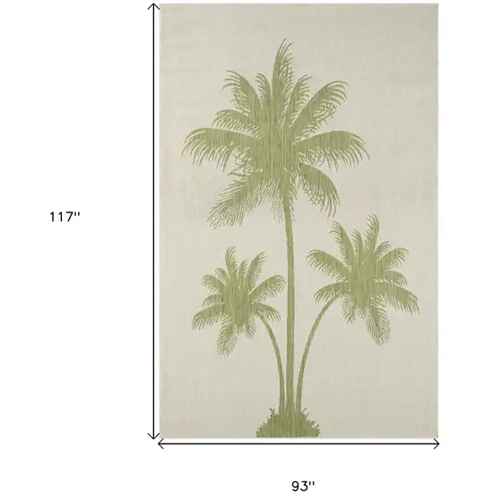 Green Palm Tree Indoor Outdoor Area Rug Photo 7