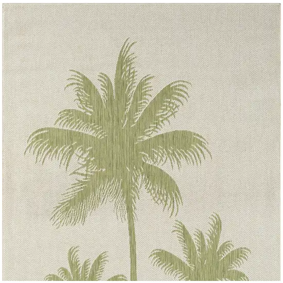 Green Palm Tree Indoor Outdoor Area Rug Photo 9