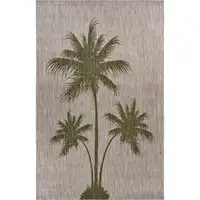Photo of Green Palm Tree Indoor Outdoor Scatter Rug