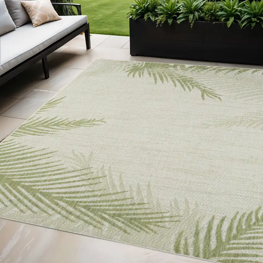 Beige Indoor Outdoor Area Rug Photo 1