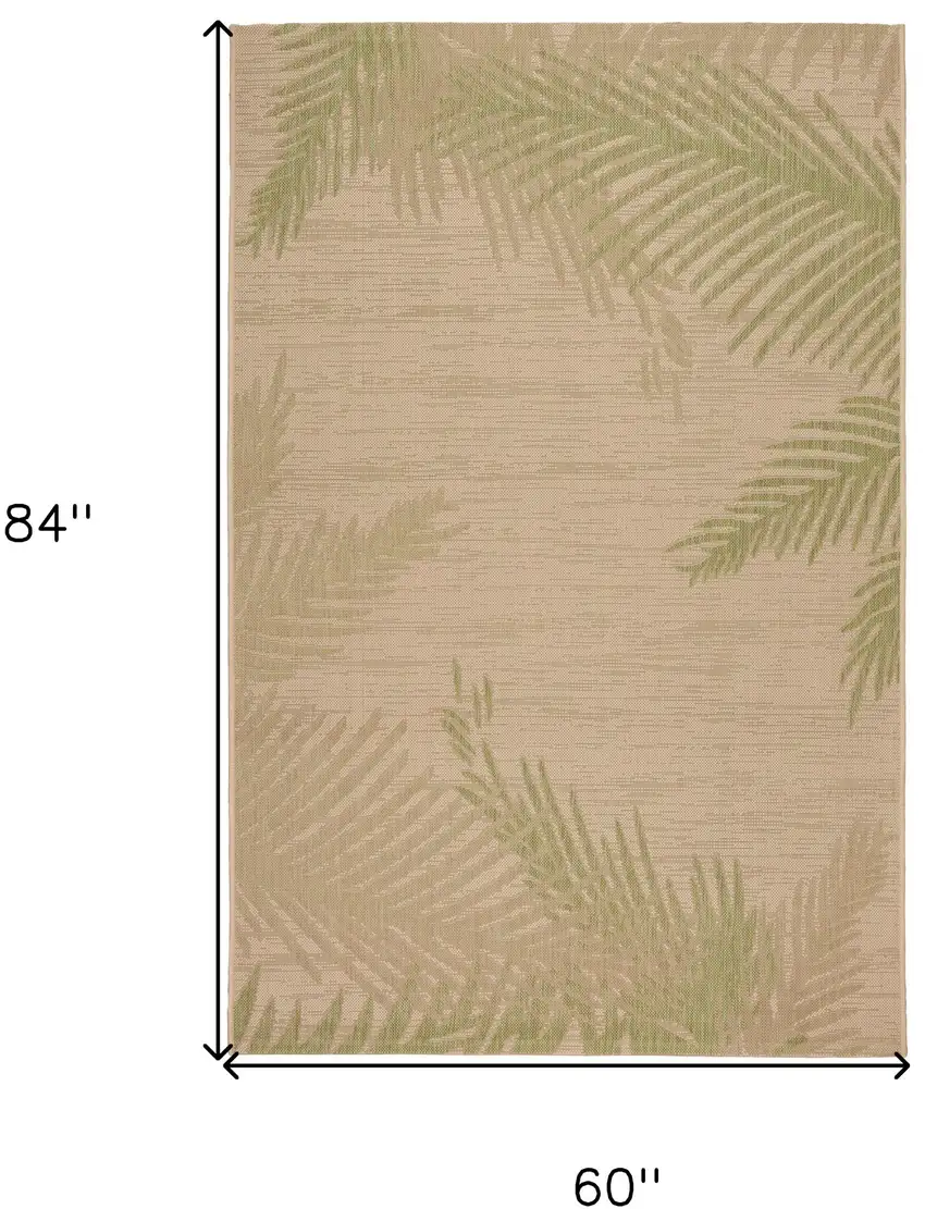 Green Palms Indoor Outdoor Area Rug Photo 12