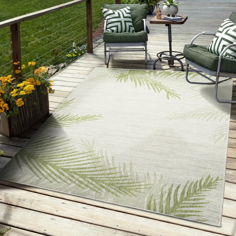 Green Palms Indoor Outdoor Area Rug Photo 2