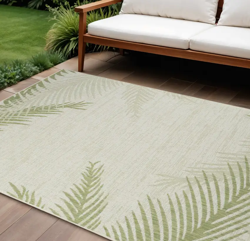 Beige Indoor Outdoor Area Rug Photo 1