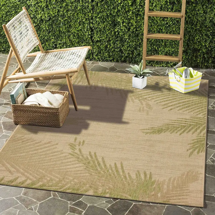 Green Palms Indoor Outdoor Area Rug Photo 8