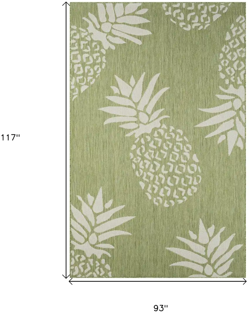 Green Pineapple Indoor Outdoor Area Rug Photo 7