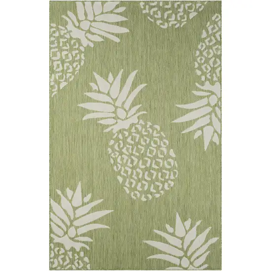 Green Pineapple Indoor Outdoor Area Rug Photo 1