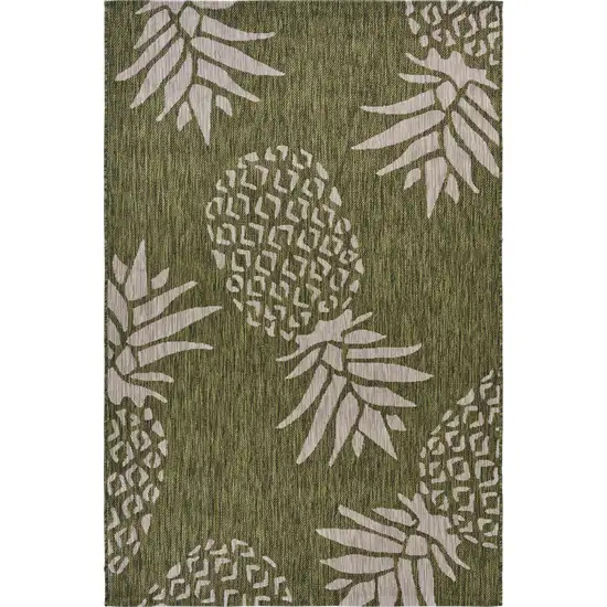 Green Pineapple Indoor Outdoor Area Rug Photo 1