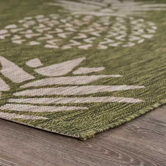 Green Pineapple Indoor Outdoor Area Rug Photo 5