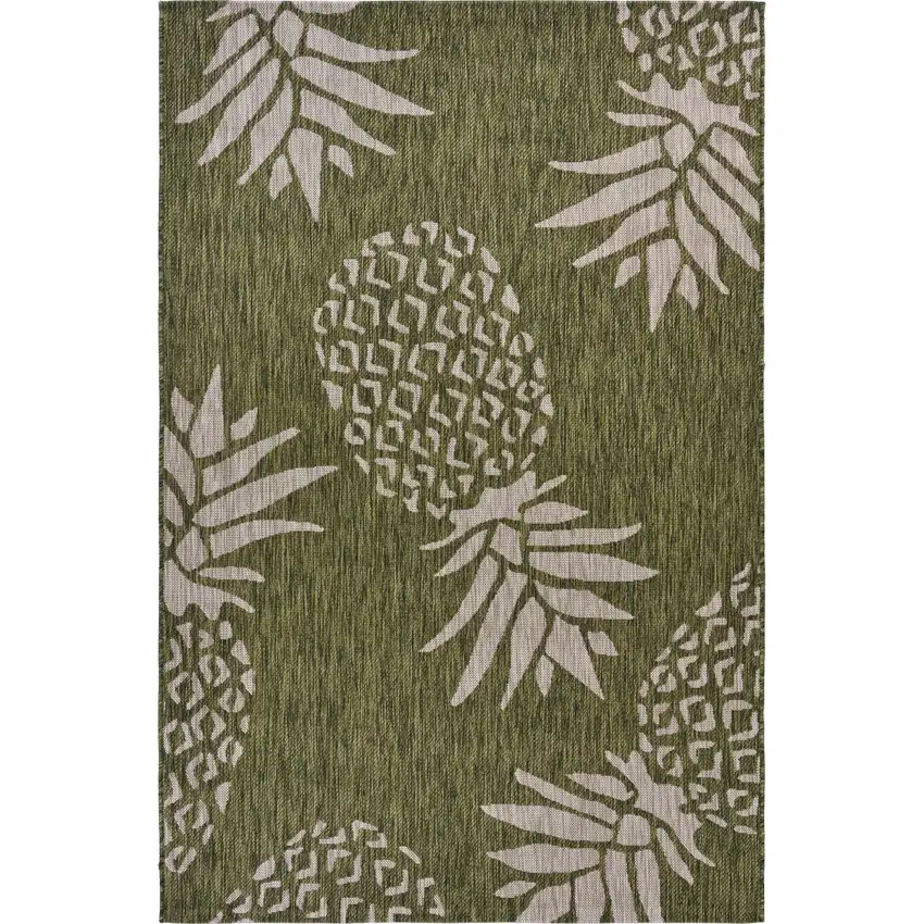 Green Pineapple Indoor Outdoor Scatter Rug Photo 1