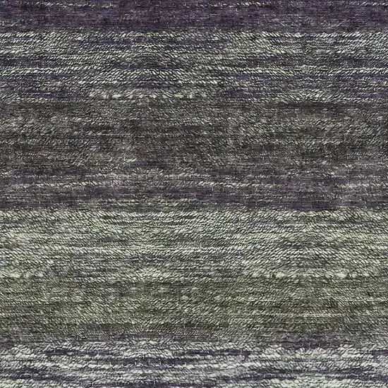 Green Purple And Ivory Ombre Washable Area Rug With UV Protection Photo 3