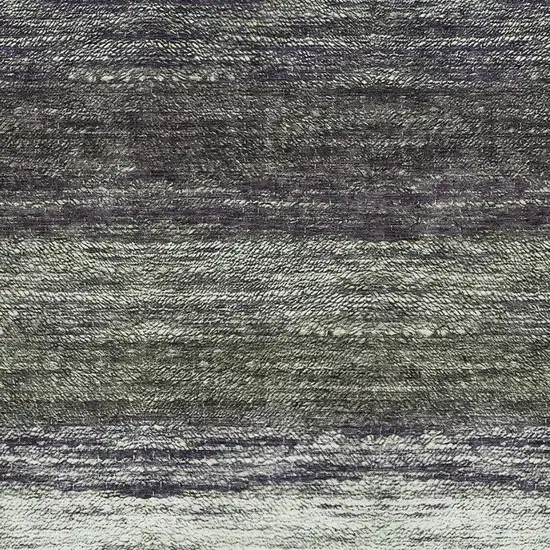 Green Purple And Ivory Ombre Washable Area Rug With UV Protection Photo 3