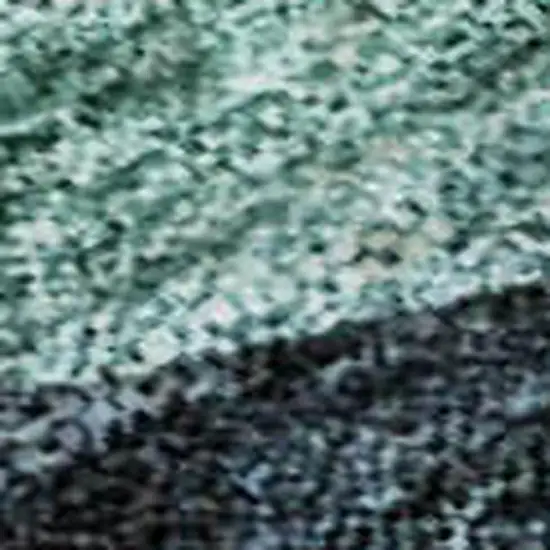 Green Purple Gold And Teal Abstract Geometric Washable Area Rug With UV Protection Photo 3