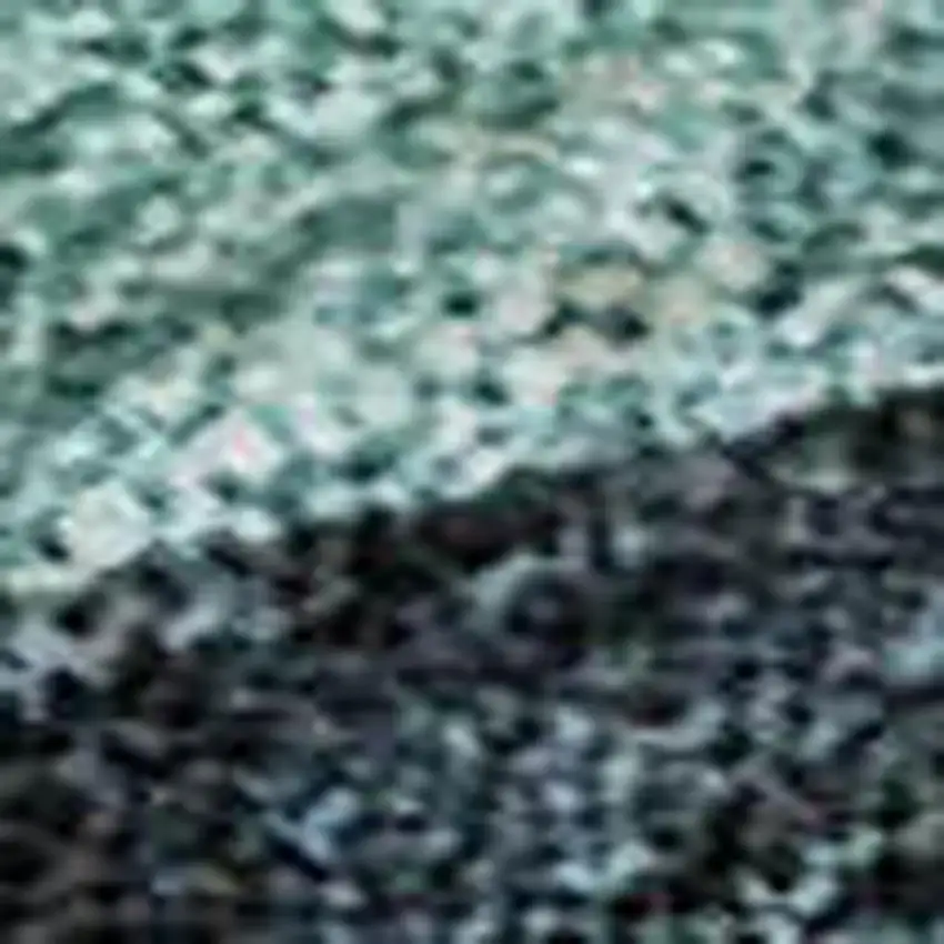 Green Purple Gold And Teal Abstract Geometric Washable Area Rug With UV Protection Photo 2