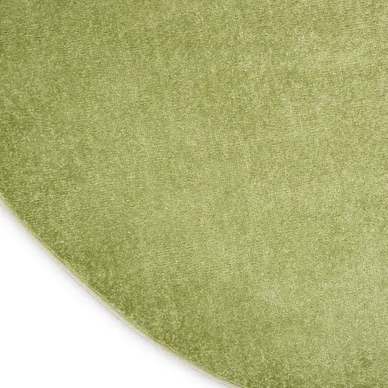 Green Round Indoor Outdoor Area Rug Photo 9