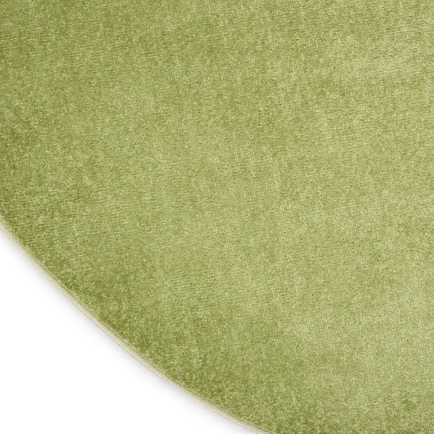 Green Round Indoor Outdoor Area Rug Photo 9