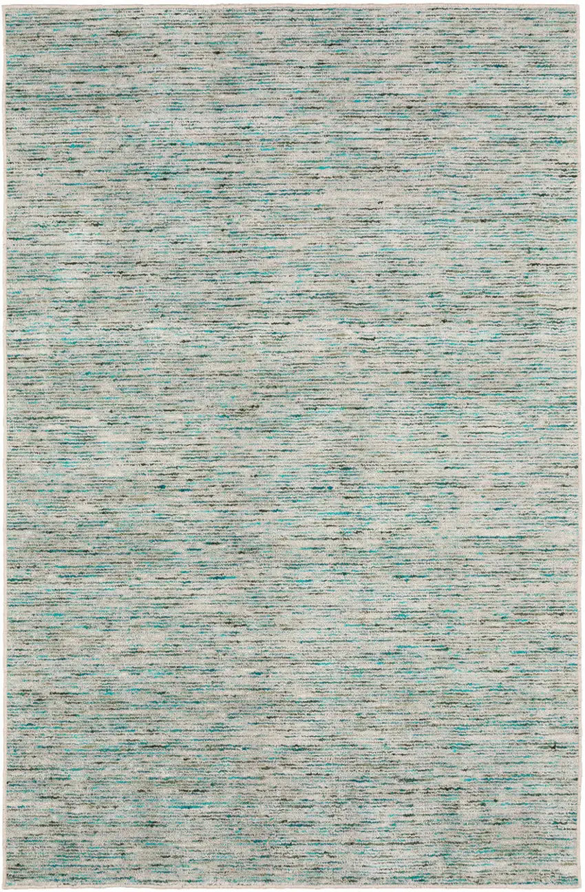 8' X 8' Green Round Wool Hand Loomed Handmade Area Rug Photo 1