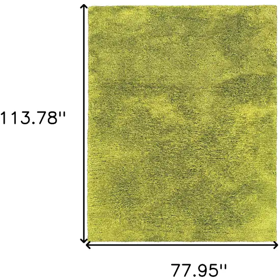 Green Shag Hand Tufted Area Rug Photo 6