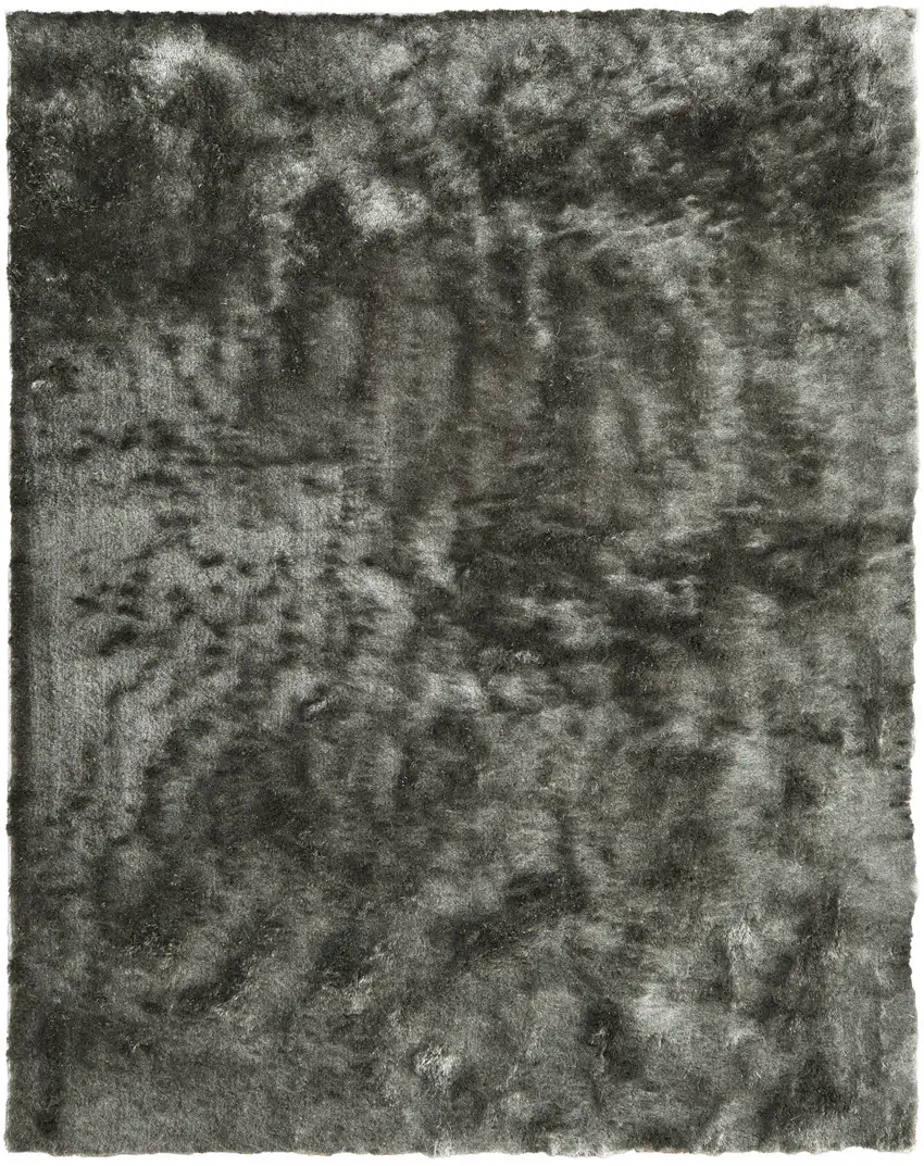 Green Shag Hand Tufted Area Rug Photo 5