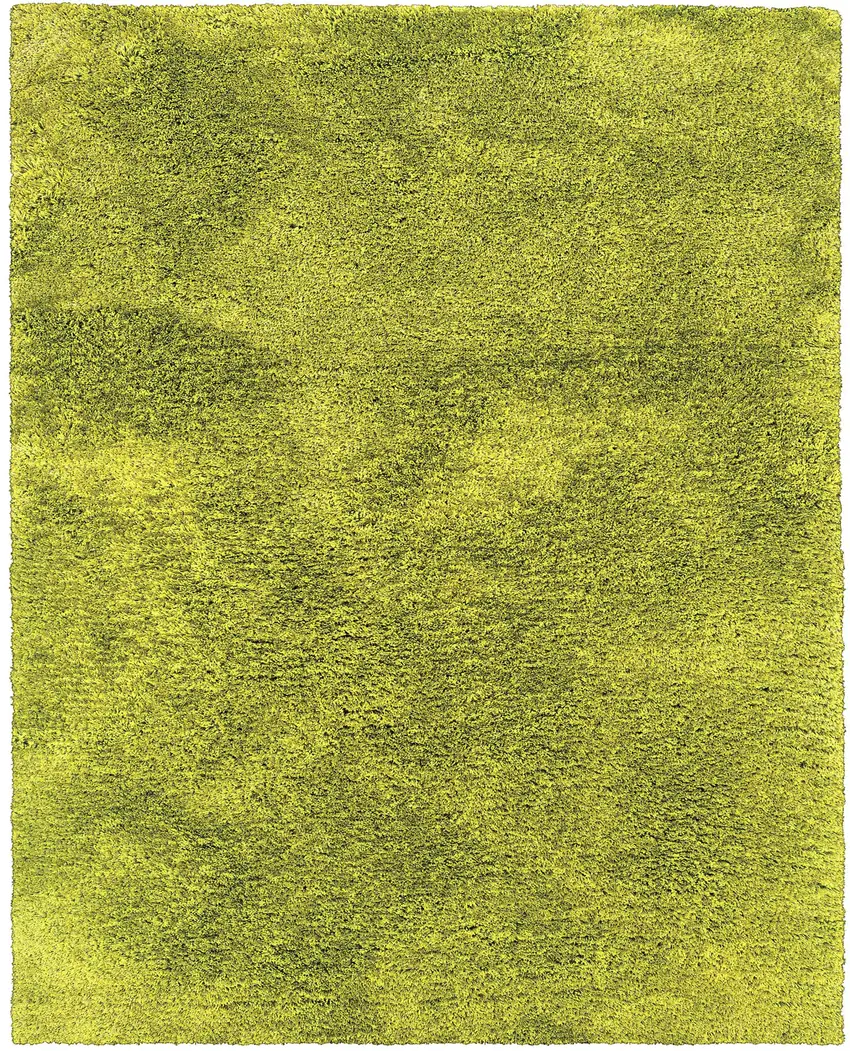 Green Shag Hand Tufted Area Rug Photo 5
