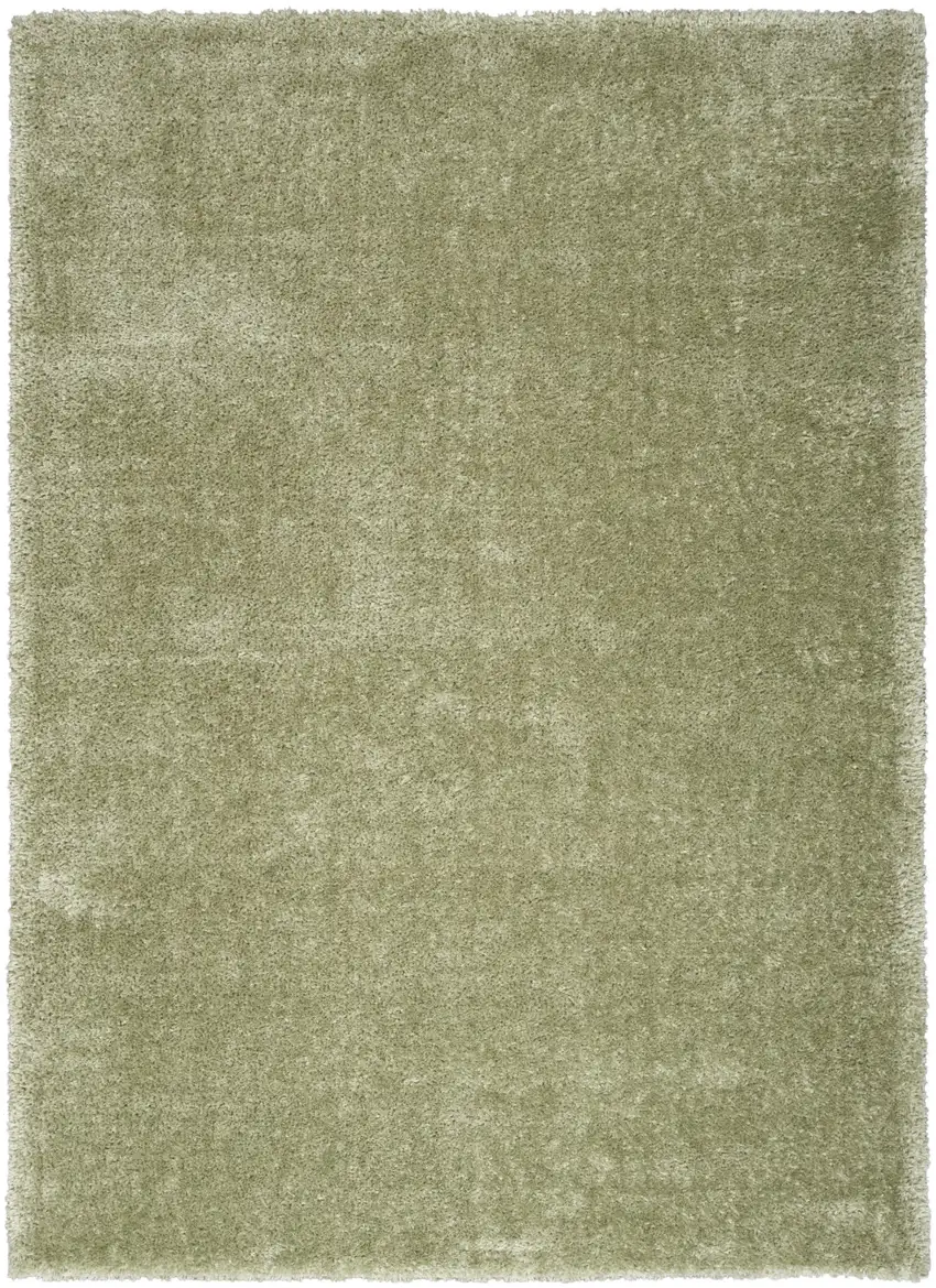 Green Shag Power Loom Area Rug Photo 2