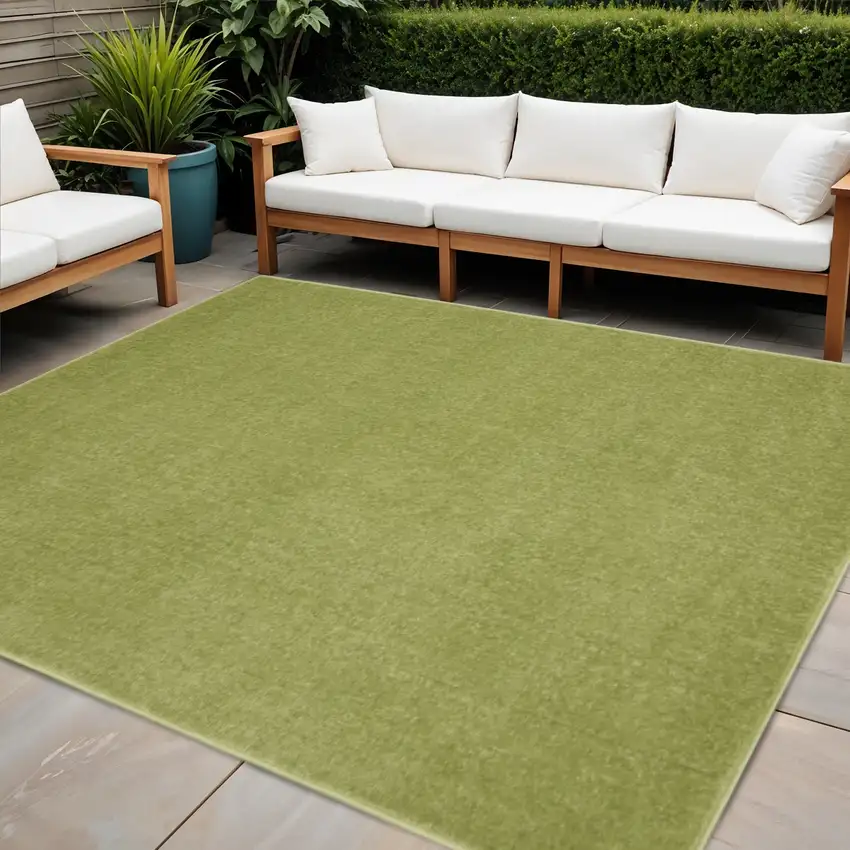 Green Square Indoor Outdoor Area Rug Photo 2